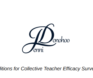 Enabling Conditions for Collective Teacher Efficacy Survey